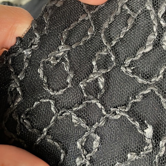 Jonathan Simkhai Popover Cape Back Tricot Lace Cable Knit Party Dress Black Sz 0 - Picture 3 of 13